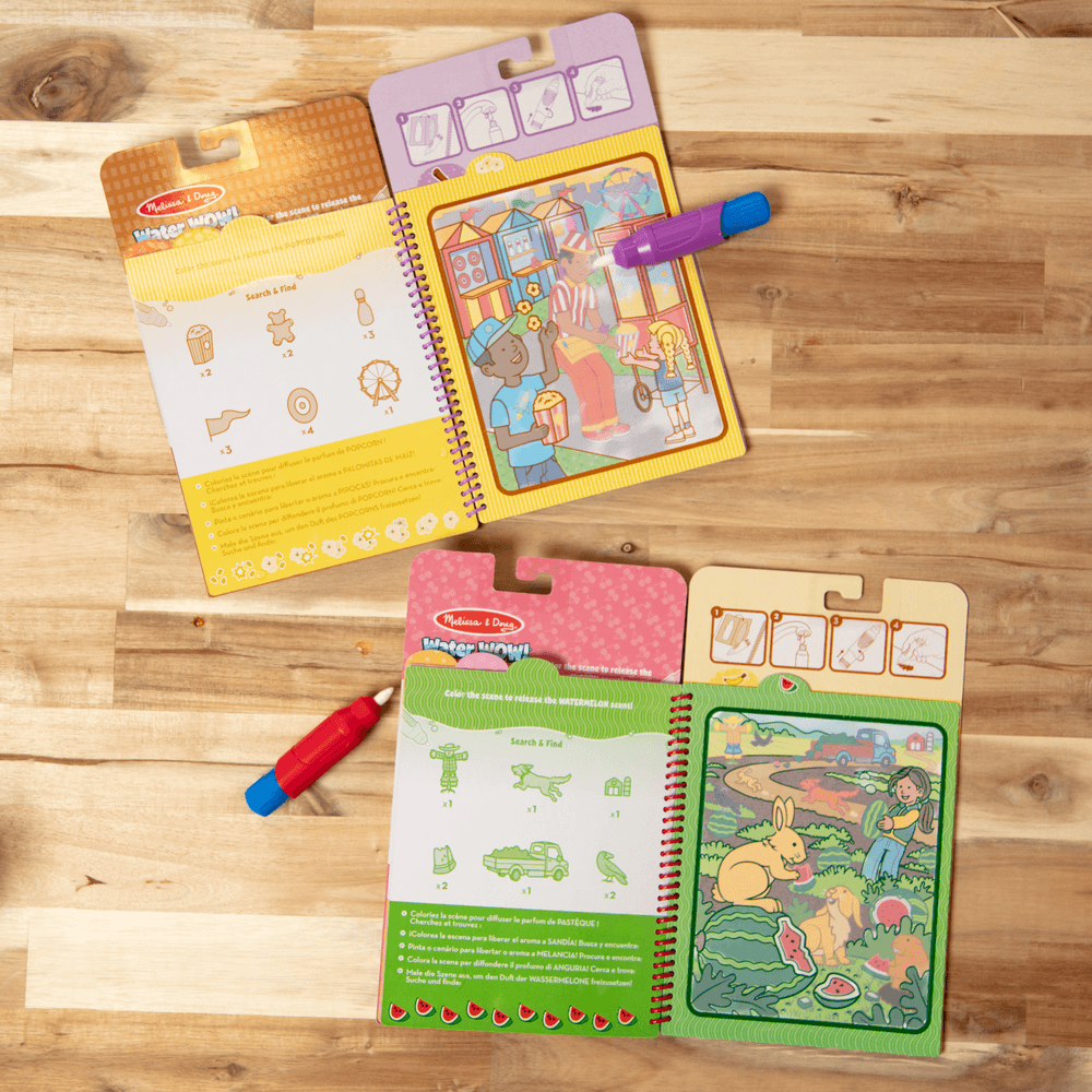 Melissa & Doug Water Wow! Scented Water-Reveal Pad & Pen Set - Fruits & Treats - 2 Pcs