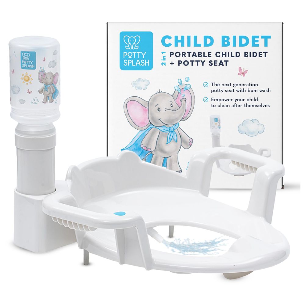 Potty Splash - 2-In-1 Portable Bidet And Potty Seat - White