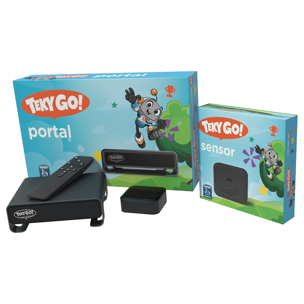 تيكي غو - مستشعر نطاطة (ترامبولين) وبوابة اتصال ذكية - أسود - قطعتين