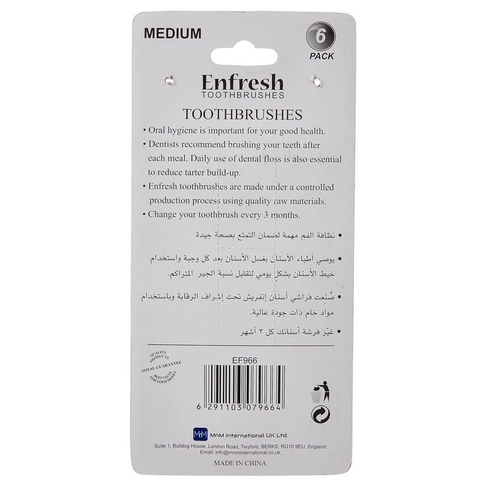 فرشاة أسنان إنفريش - 6 قطع