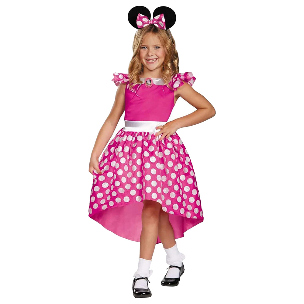 Party Centre - Minnie Mouse Classic Costume For Girls - Pink