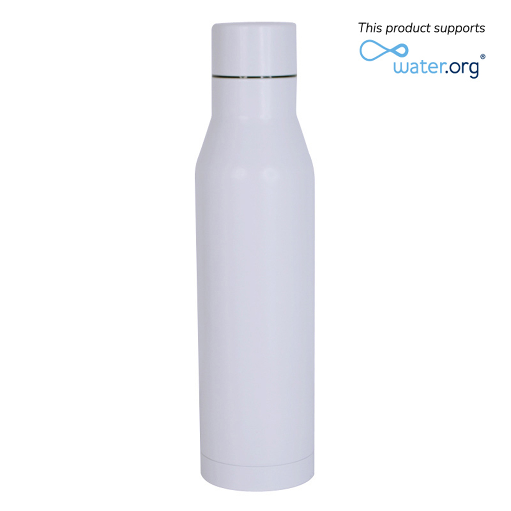 Hans Larsen - Hunfeld Stainless Steel Water Bottle - White - 500ml