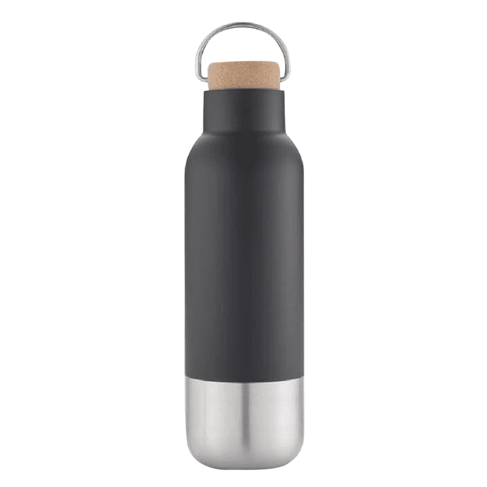Hans Larsen - Aversa Stainless Steel Water Bottle - Black - 650ml