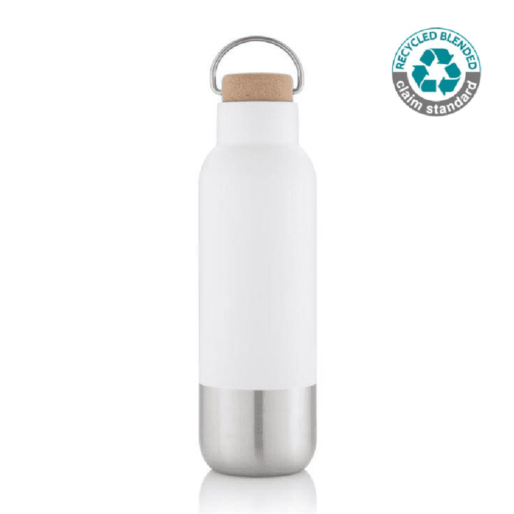 Hans Larsen - Aversa Stainless Steel Water Bottle - White - 650ml