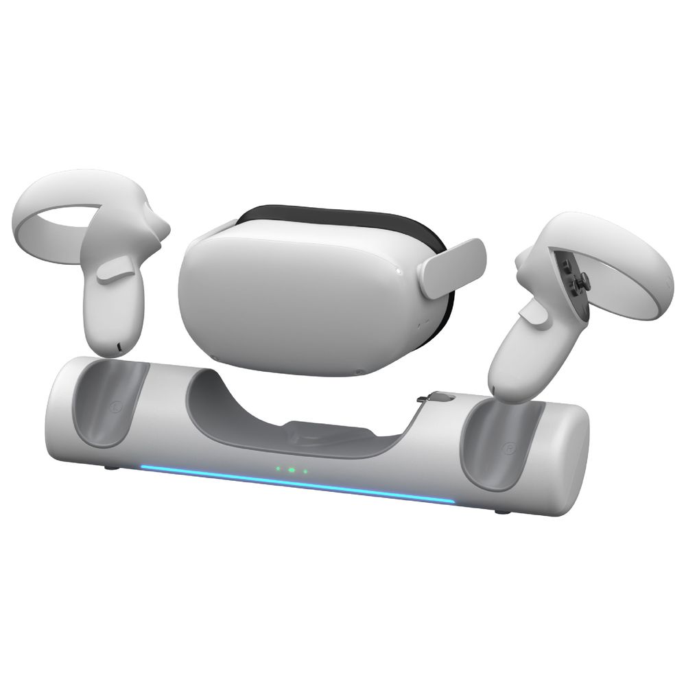 بلوبيبل - محطة شحن إيليت لجهاز ميتا كويست 2 - أبيض