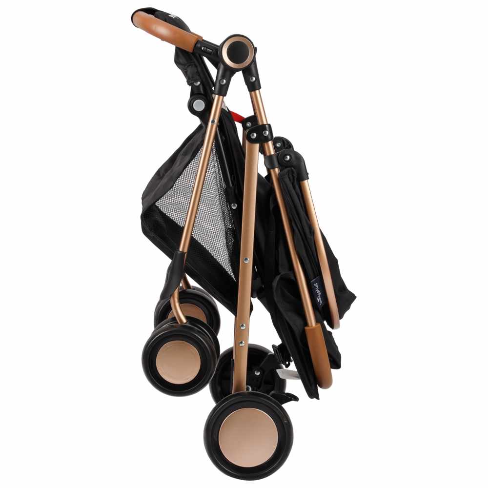 بيبي بلس - عربة أطفال خفيفة الوزن فاخرة - رمادي