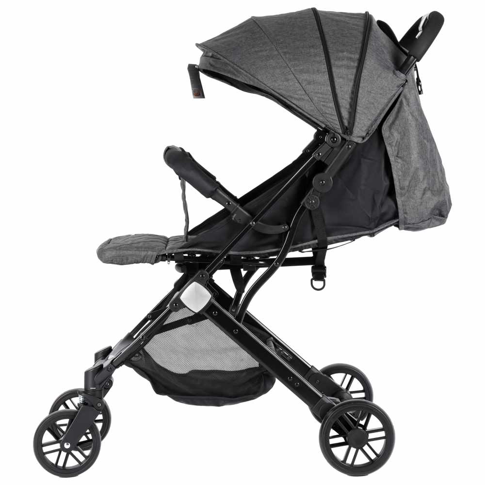 Baby Plus - Premium Comfort Foldable & Lightweight Baby Stroller - Grey