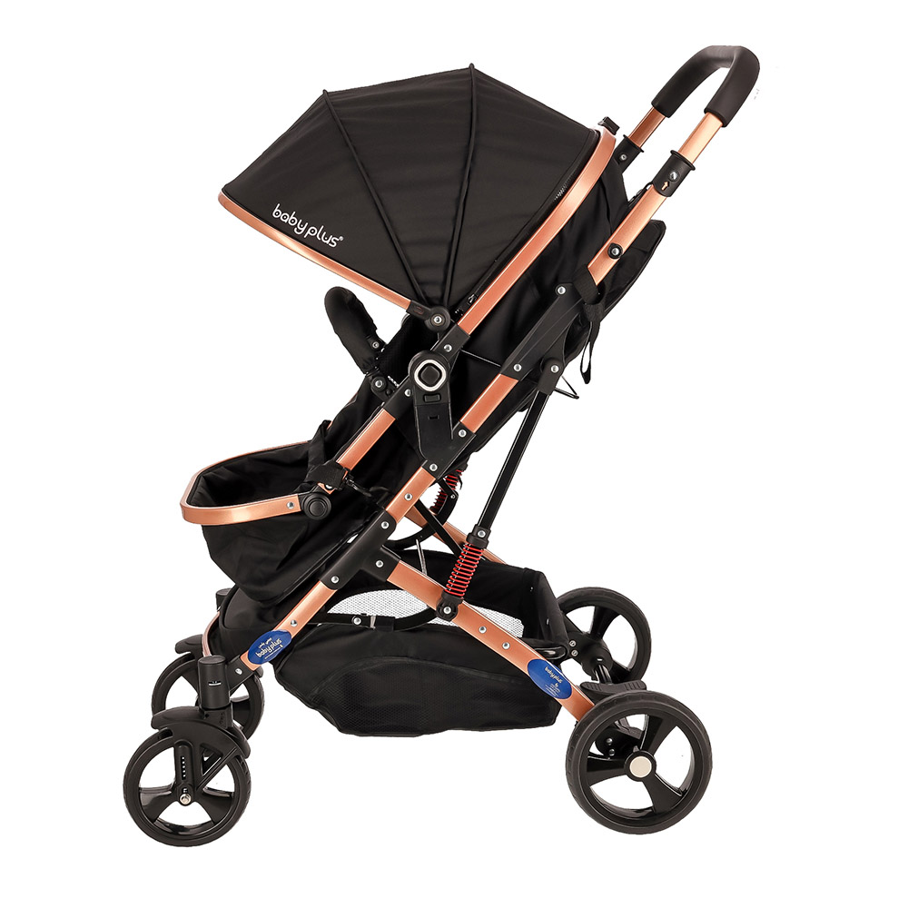Baby Plus - Multifunctional Luxury Foldable Lightweight Baby Stroller - Black