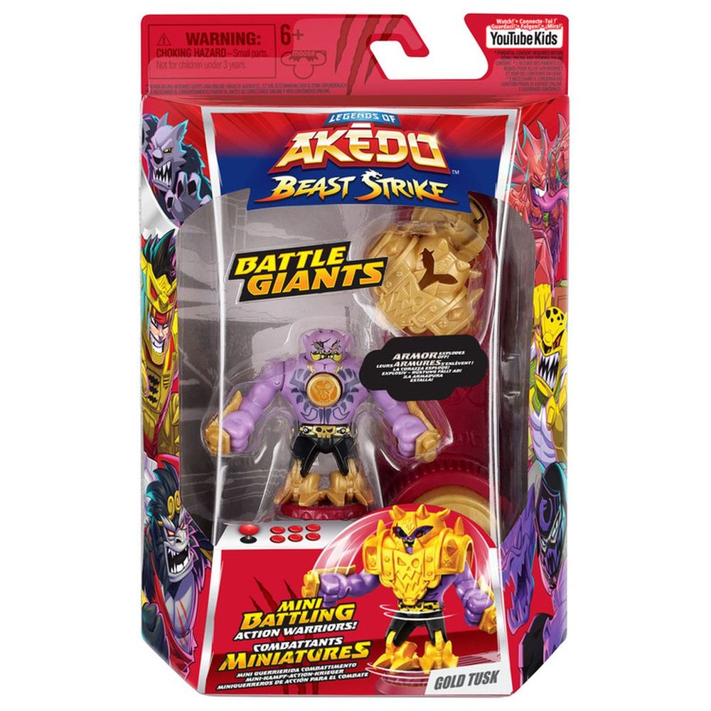 Akedo - S5 Giants Beast Figure Gold Tusk