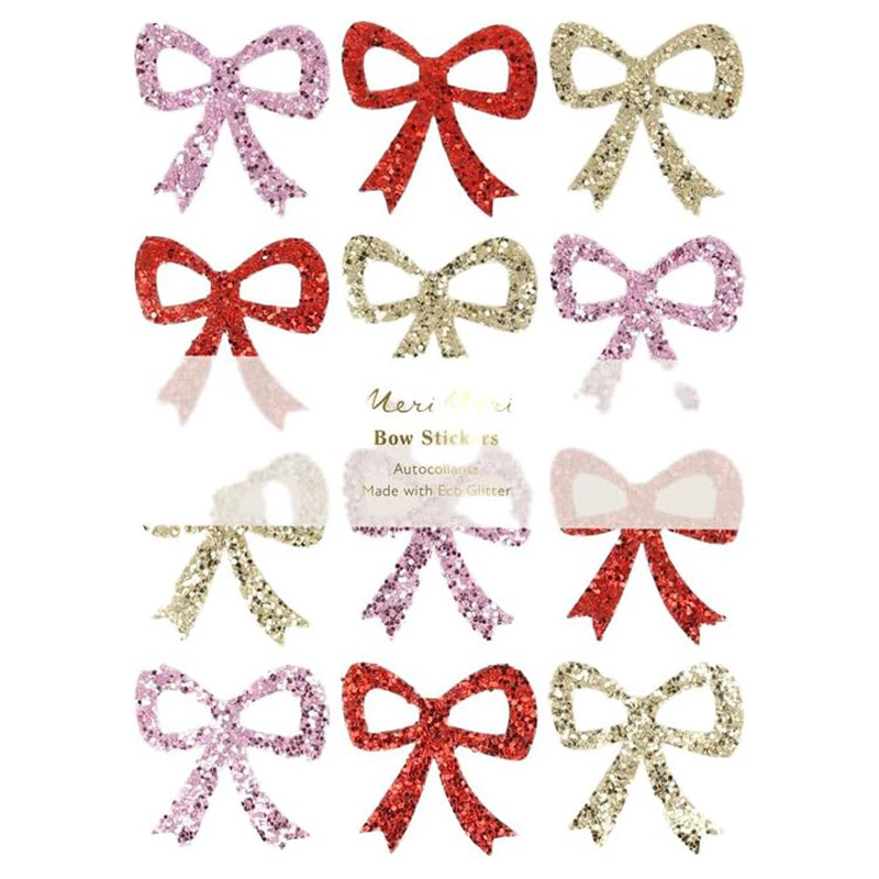 ميري ميري - ملصقات فيونكة براقة صديقة للبيئة