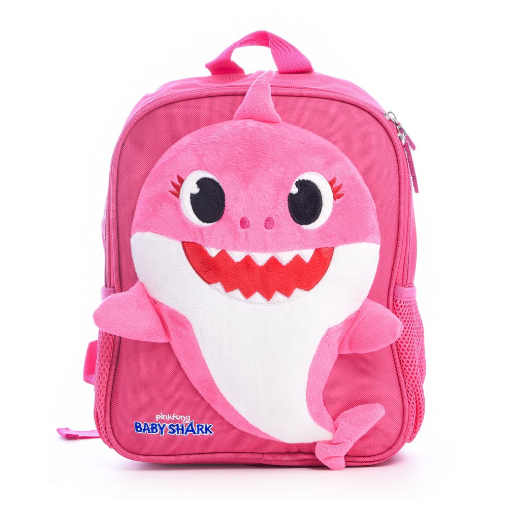Hollywood Magic - 12-Inch Baby Shark Backpack And Pencilcase - Pink