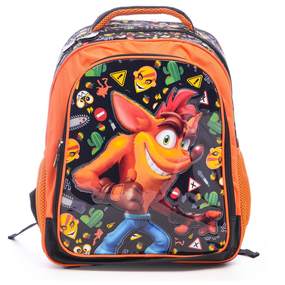 Hollywood Magic - Crash Bandicoot Backpack With Lunch Bag And Pencil Case