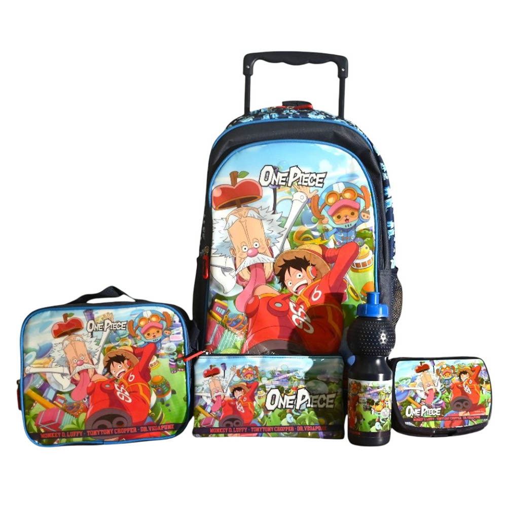 Hollywood Magic - One Piece Peanuts 5-In-1 Trolleybag With Lunchbag, Pencilcase, Lunchbox And Water Bottle
