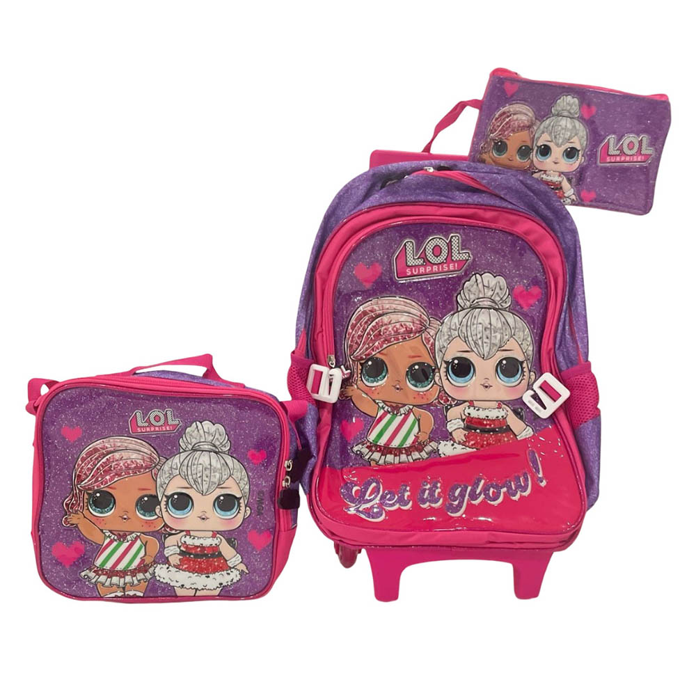 Hollywood Magic - LOL 3-In-1 Trolleybag With Lunch Bag And Pencil Case
