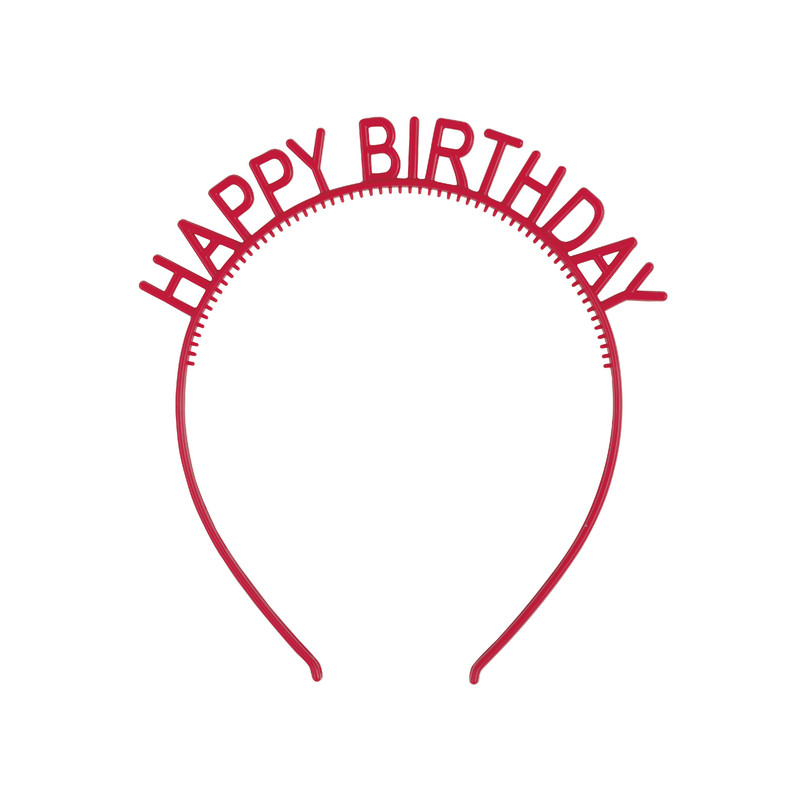 Unique - Happy Birthday Headbands - Multicolor - 4 Pcs