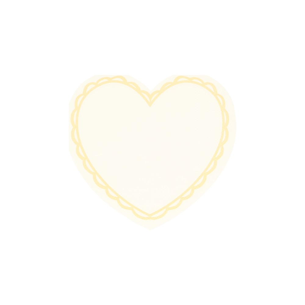 ميري ميري - مناديل ورقية صغيرة - قلب - باستيل 