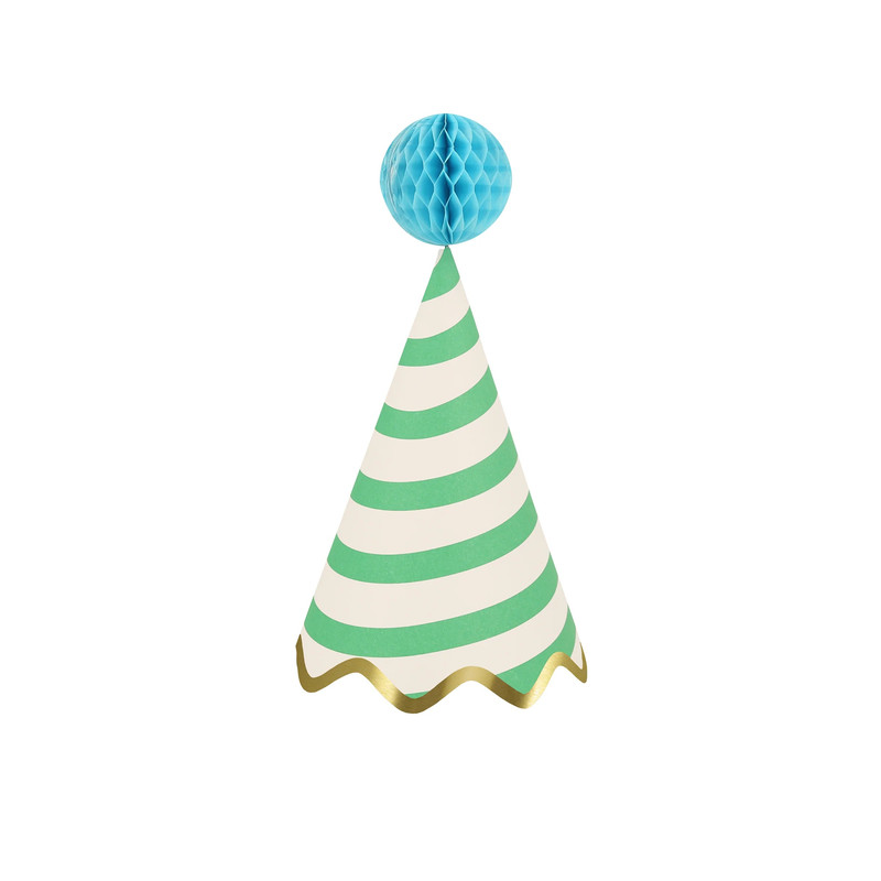Meri Meri - Stripe Party Hats - 8 Pcs