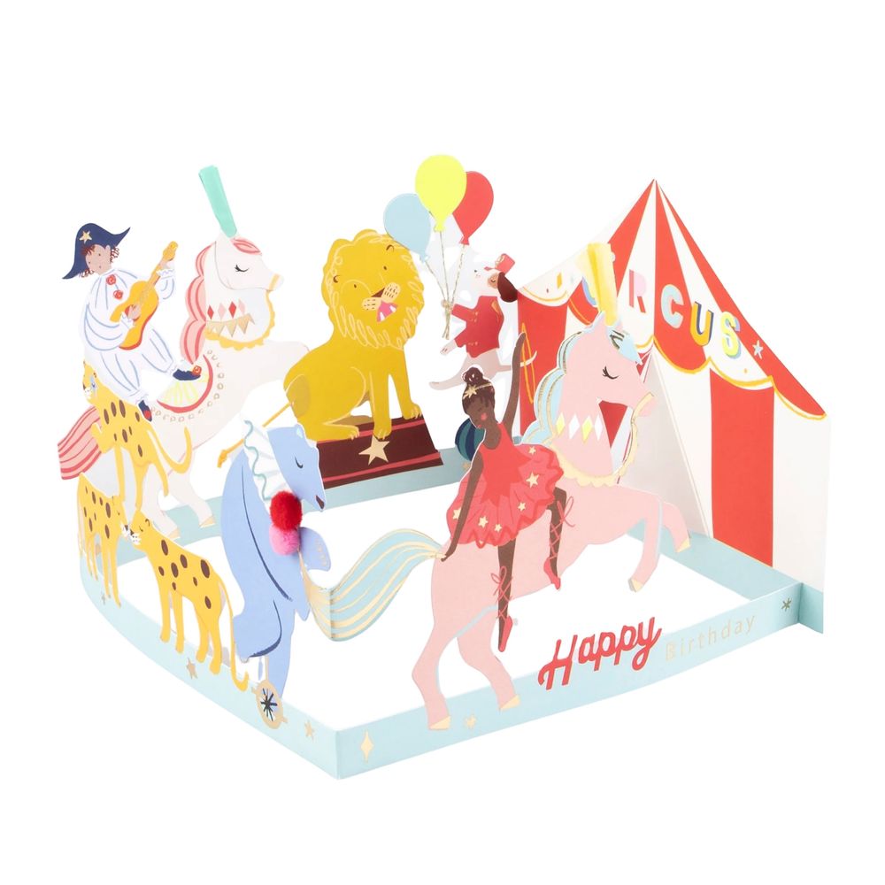 Meri Meri - Circus Concertina Card - Multicolor