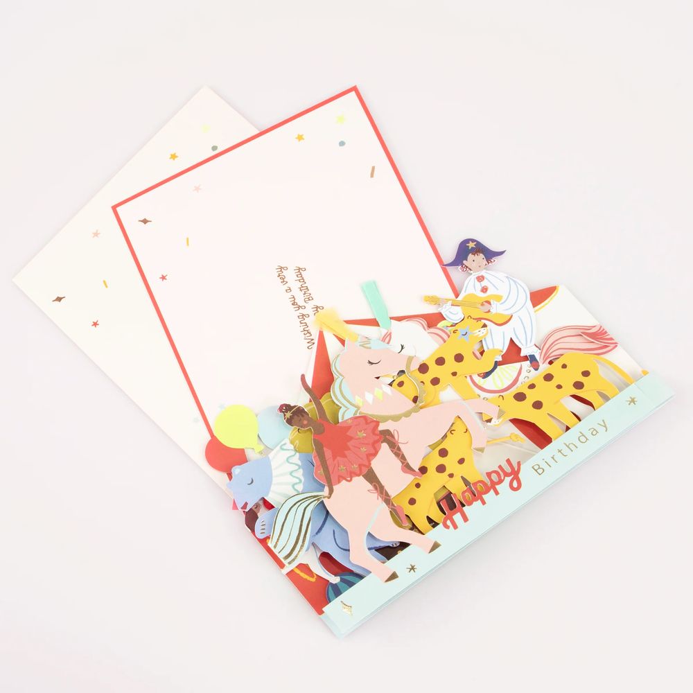 Meri Meri - Circus Concertina Card - Multicolor