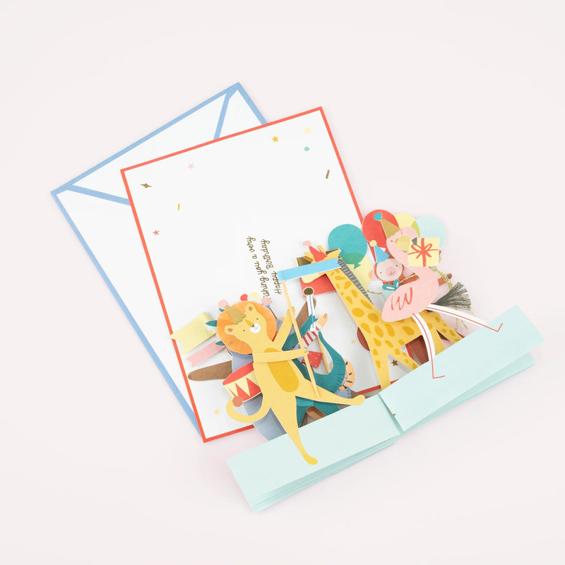 Meri Meri - Animal Parade Concertina Greeting Card