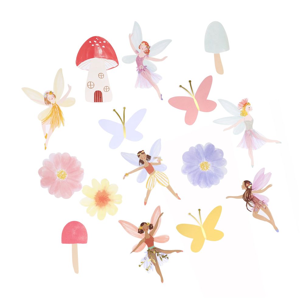 Meri Meri - Shaped Stickers - Fairy - 25 Pcs