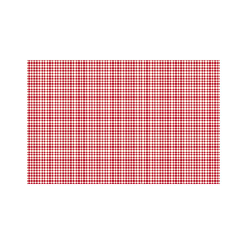 Unique - Gingham Pattern Table Cover - Red - 137x274 cm