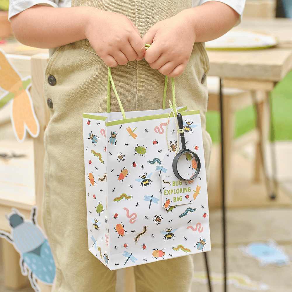 جنجر راي - أكياس هدايا مع عدسات مكبرة - حفلة الحشرات