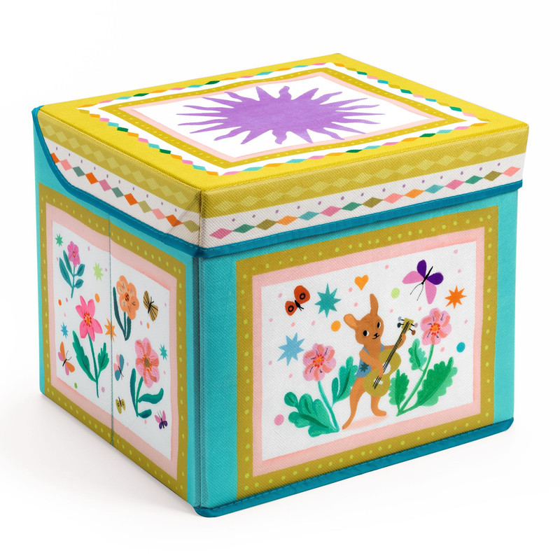 Djeco - Seat Toy Box - Caravan