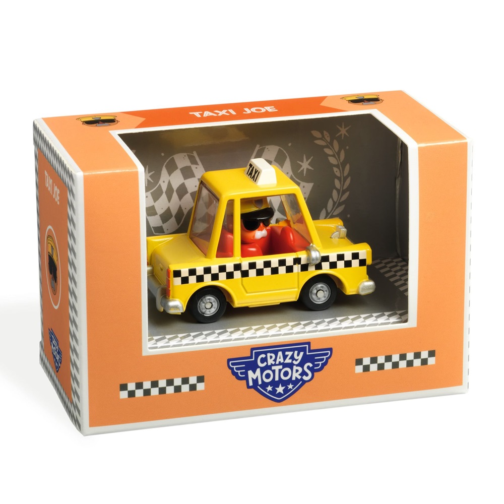 Djeco - Crazy Motors Toy Car - Taxi Joe