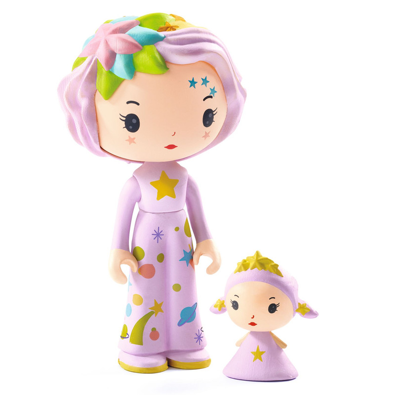 Djeco - Violet Tinyroom Tinyly Figures - 6 Pcs