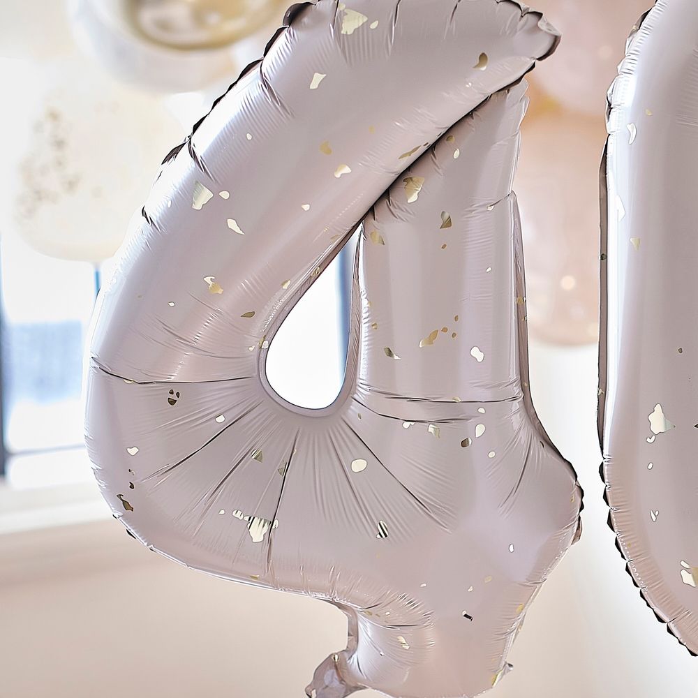 جنجر راي - بالونات عيد الميلاد 40 - ذهبي منقط