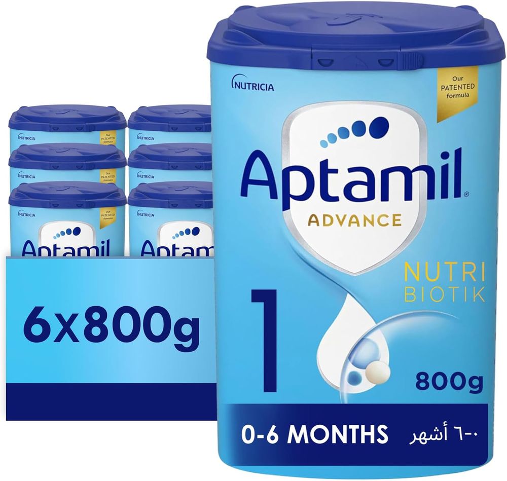أبتاميل - أدفانس 1 حليب للأطفال الرضع - 800 جم - عدد 6