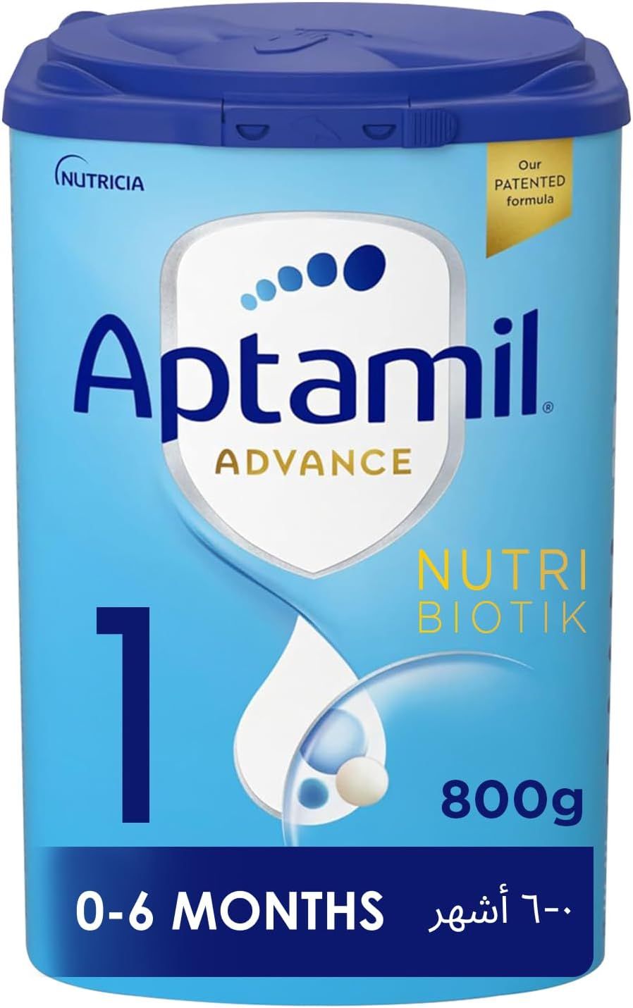 أبتاميل - أدفانس 1 حليب للأطفال الرضع - 800 جم - عدد 6