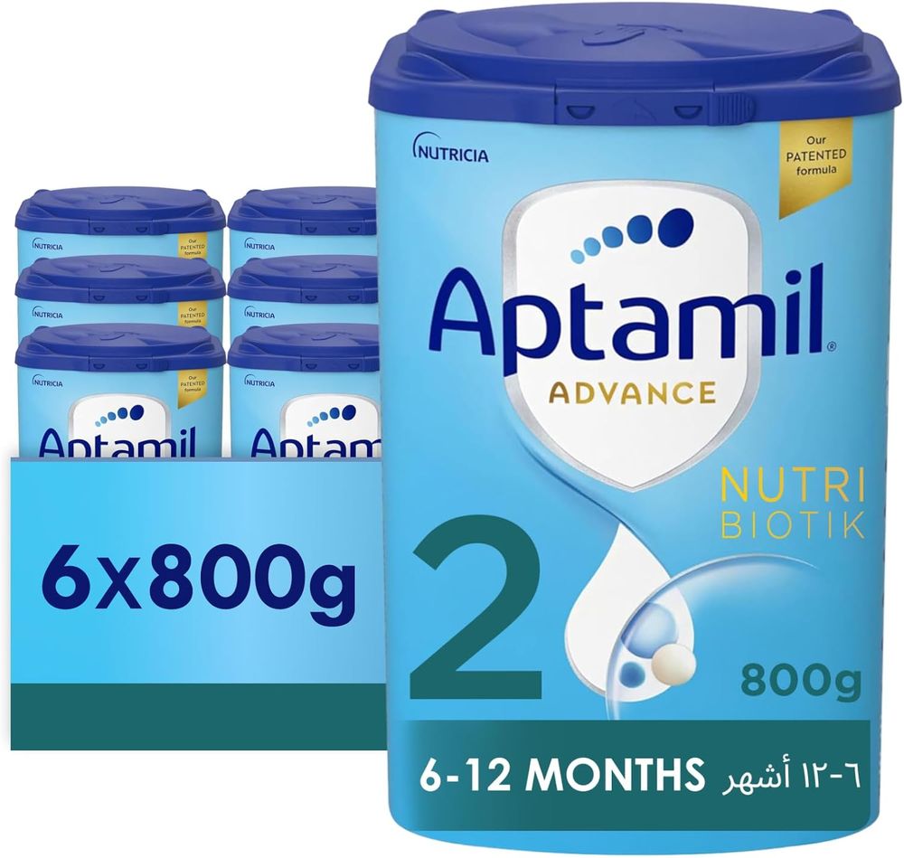 Aptamil - Advance 2 Follow-On Formula Milk - 800g - Pack Of 6