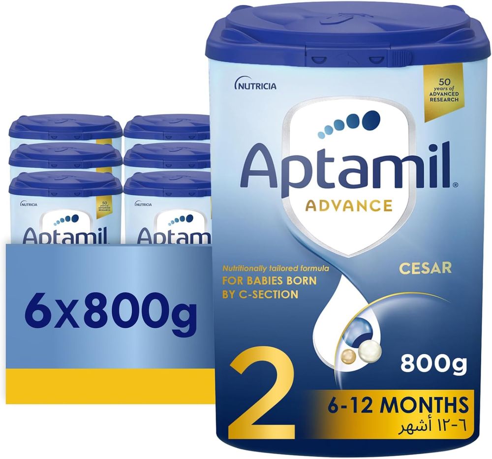 Aptamil - Advance Cesar 2 Infant Formula Milk - 800g - Pack Of 6