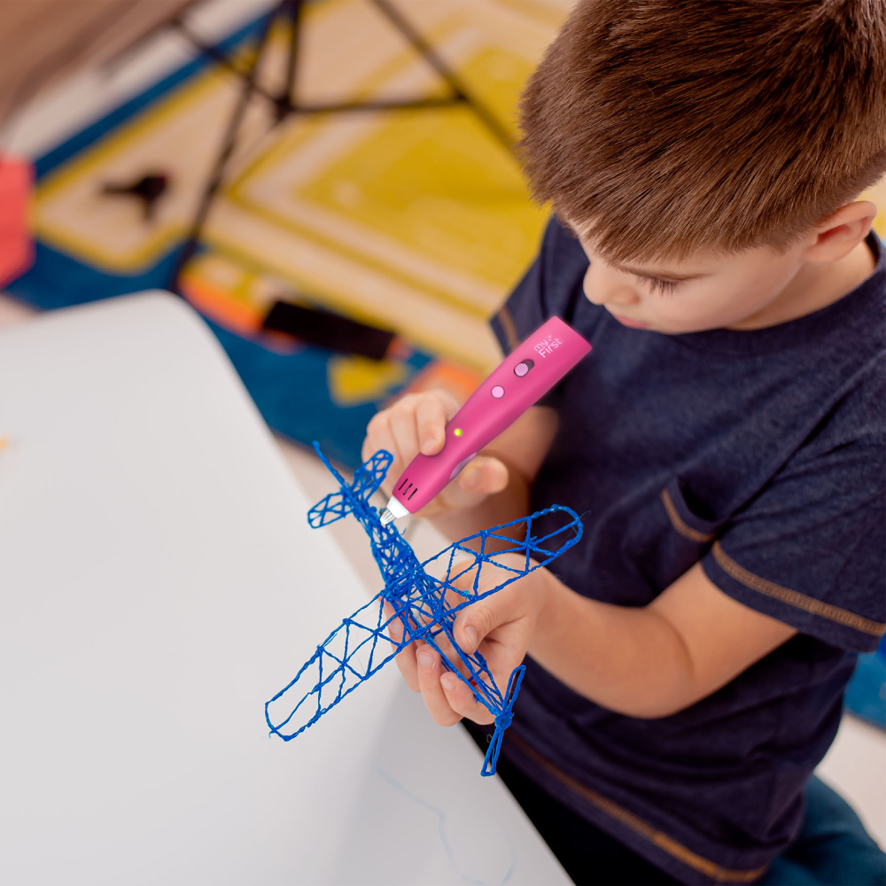 ماي فيرست - مجموعة قلم ثلاثي الأبعاد للمبتدئين - زهري