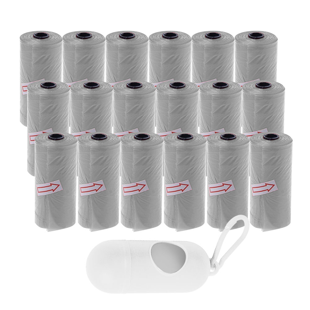 Star Babies - Disposable Scented Nappy Bag With Dispenser - Grey - Pack of 18 - 276pcs