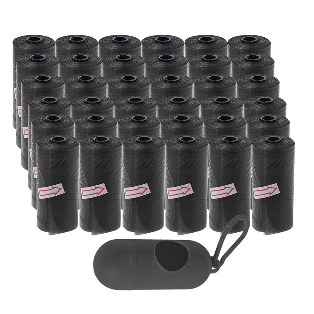 ستار بيبيز - أكياس حفاضات معطرة للاستخدام مرة واحدة مع موزع - أسود - عبوة من 36 قطعة - 540 قطعة