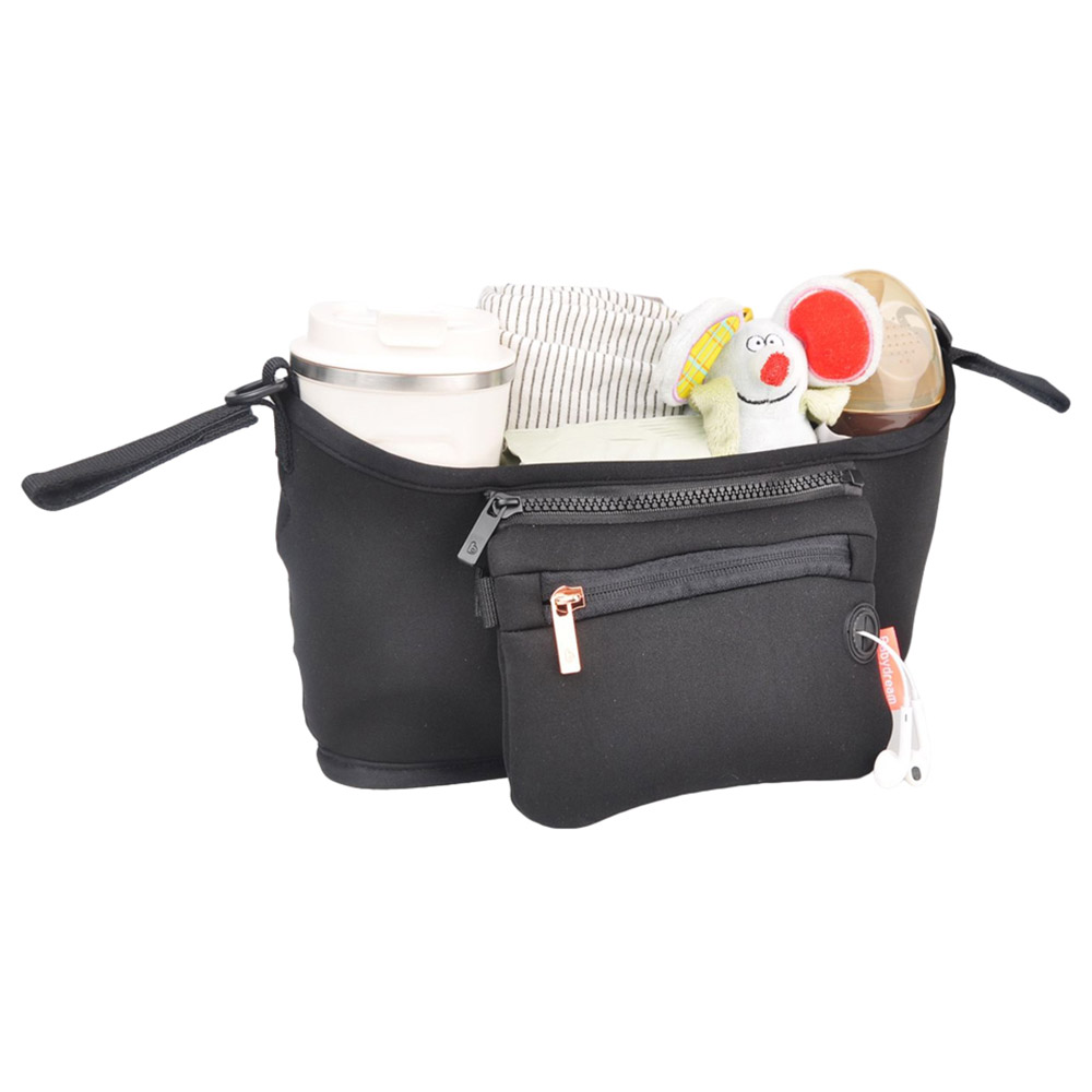 بيبي دريم - شنطة تنظيم عربية الأطفال - أسود