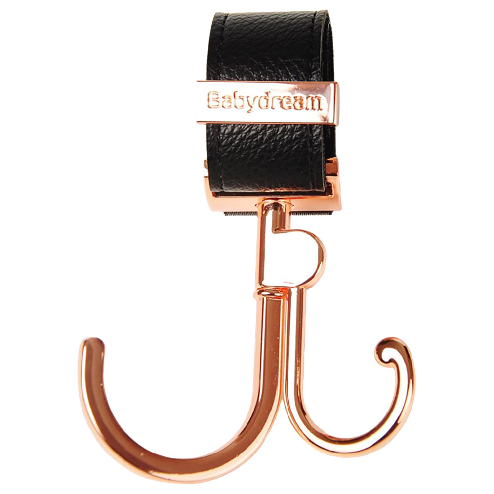 بيبي دريم - مشبك عربية الأطفال - أسود وذهبي