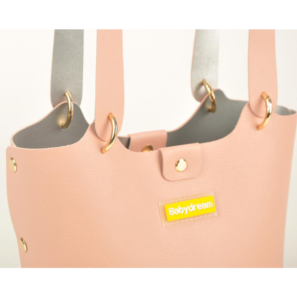 Baby Dream - Leather Diaper Handbag - Pink