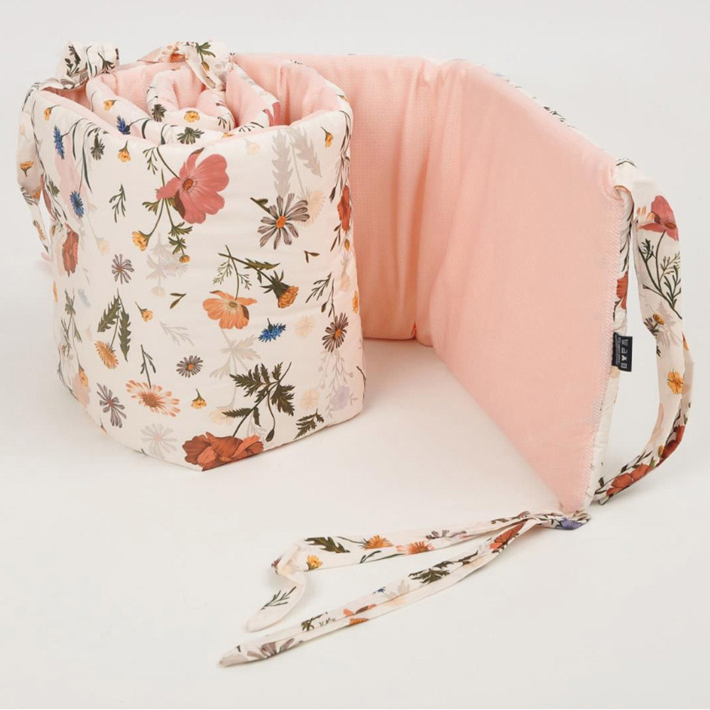 بيبي دريم - طقم لسرير الأطفال - 4 قطع - وردي