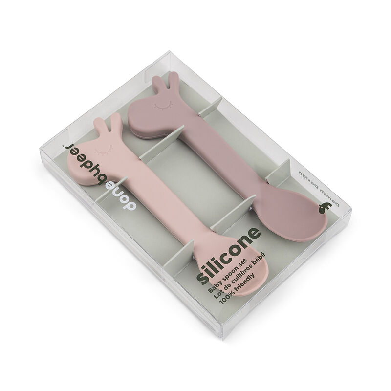 Done By Deer - Silicone Spoon - Pack of 2 - Lalee - Powder