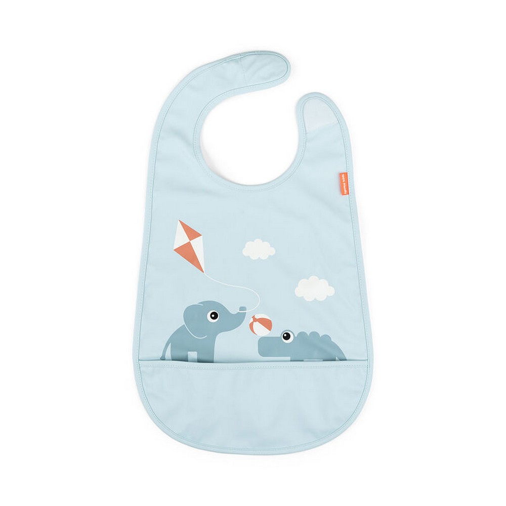 Done By Deer - Bib With Velcro - Playground - Blue