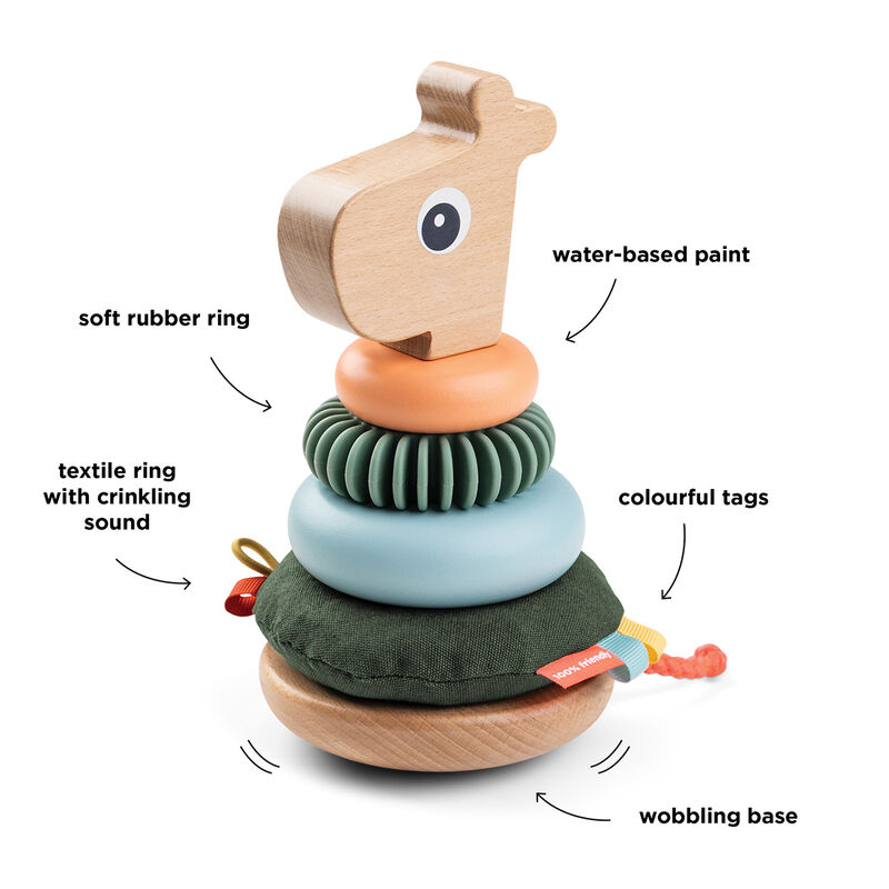 Done By Deer - Stacking Tower Raffi - Color Mix