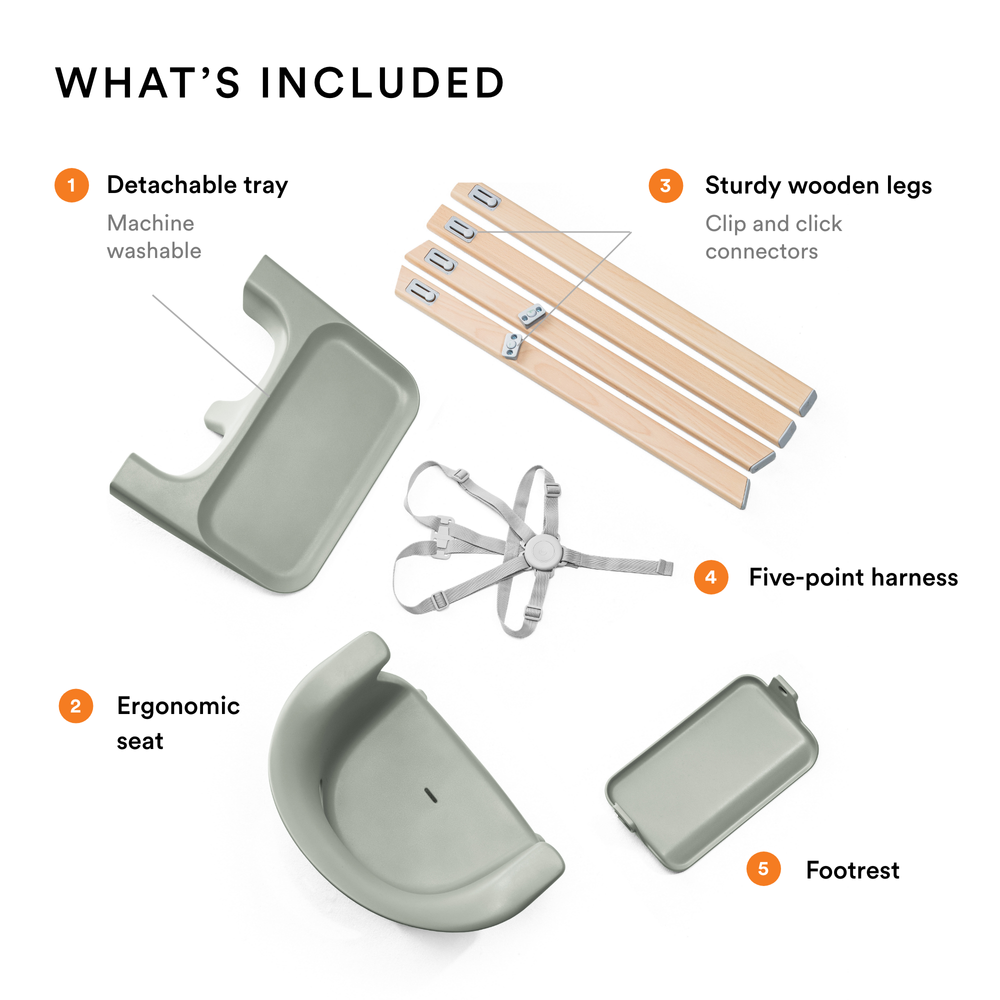 ستوك - كرسي الطعام للأطفال كليك - متعدد الألوان