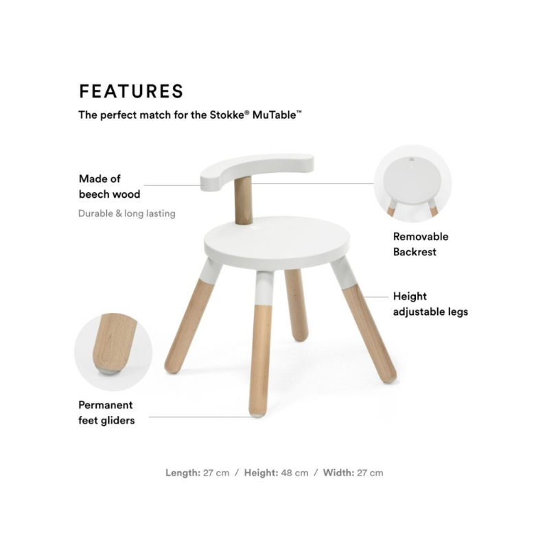 ستوك - كرسي متعدد الاستخدامات للأطفال لطاولة ميوتيبل في2