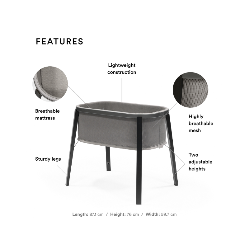 Stokke Snoozi Bassinet - Graphite Grey