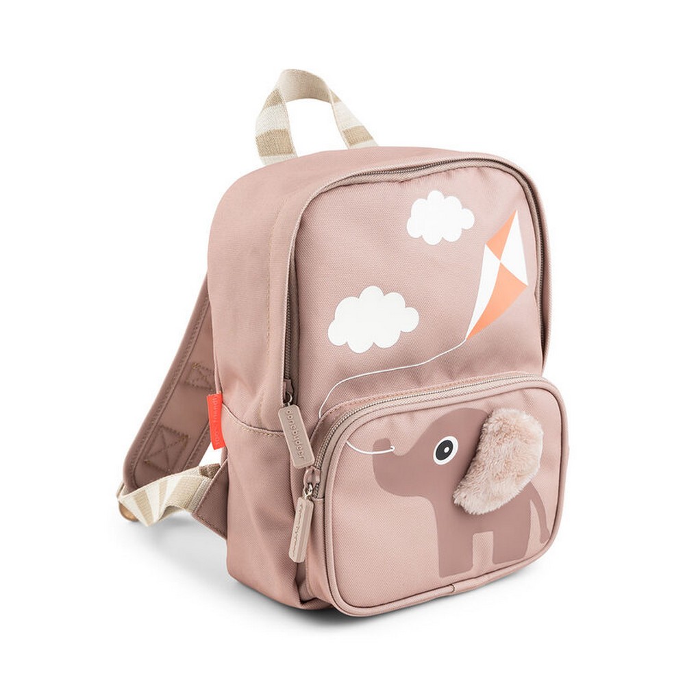 Done By Deer - Kids Canvas Backpack - Elphee - Powder - 10-Inch/25.5cm