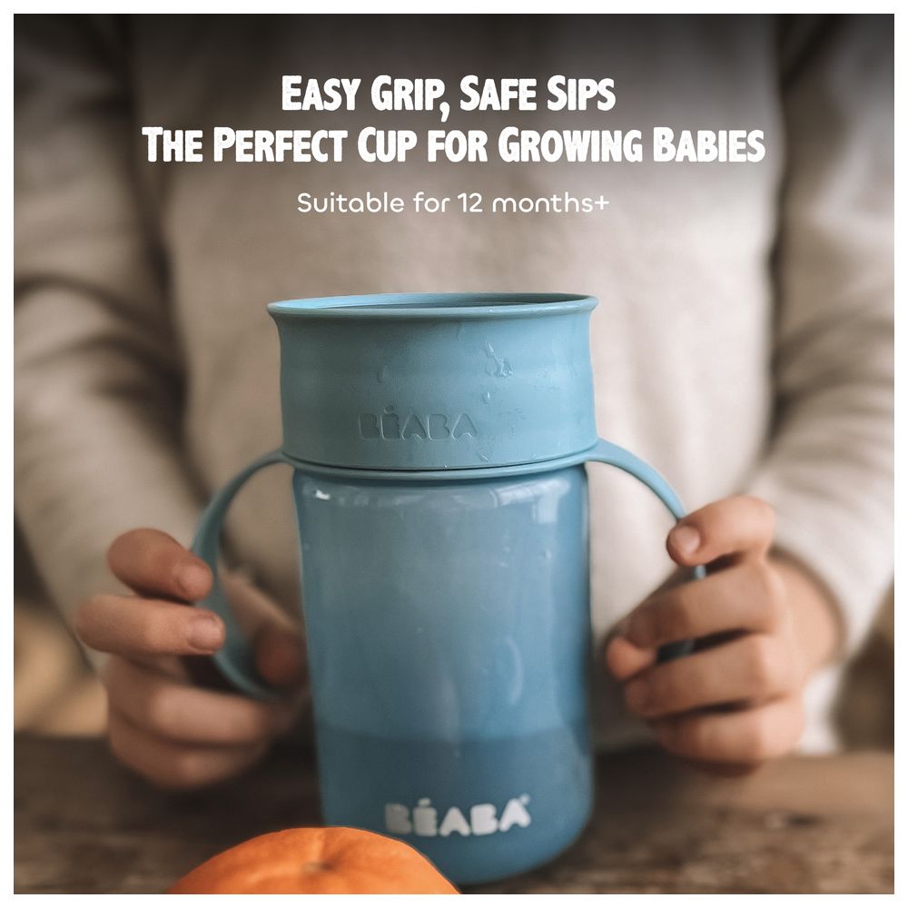 بيبا - كوب تعليمي 360 درجة - أزرق - 340 مل